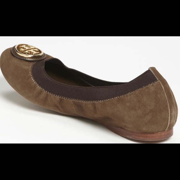 BNIB Tory Burch Caroline Suede Ballet Flats - Picture 5 of 8